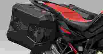 Honda Africa Twin - Çıkartmalı Plastik Yan Çanta Seti (Sağ 30L / Sol 40L)