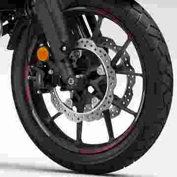 Honda NX500 - Jant Çıkartma Seti (19″ Ön) Indi Grey Met. (Red Accent)