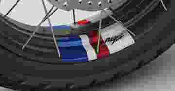 Africa Twin - Jant Çıkartma Seti (Tricolour) image
