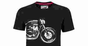 Honda Collection Custom Motorlu Siyah T-Shirt