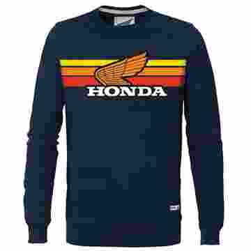 Honda Collection Sunset Bisiklet Yaka Lacivert Sweatshirt