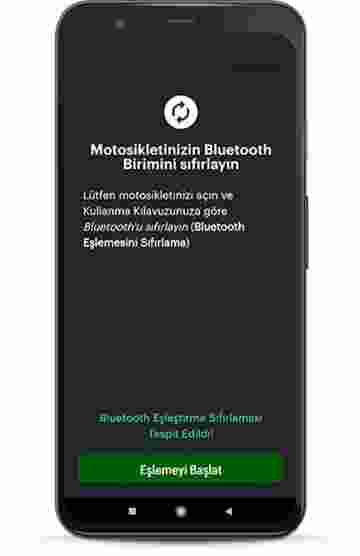 Ekrandaki adımları takip ederek Honda motosikletiniz ile telefonunuzu birbirine bağlayın.